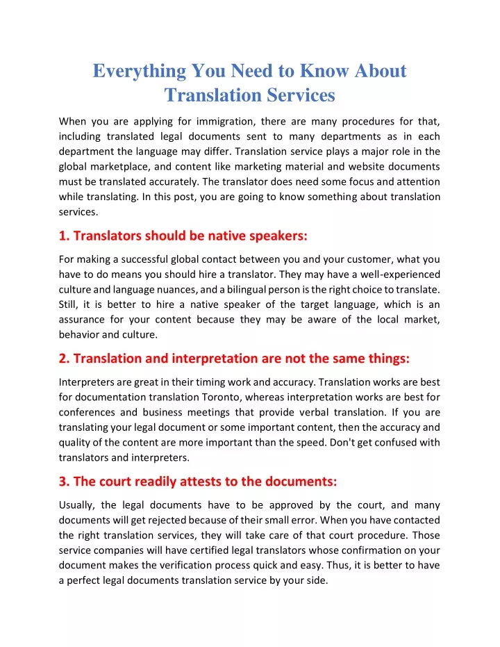 everything you need to know about translation