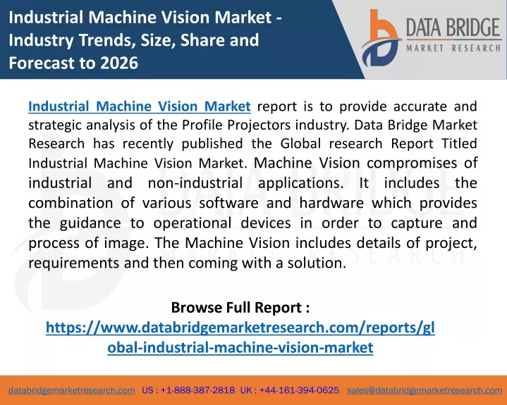 industrial machine vision market industry trends