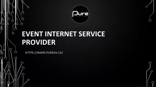 EVENT INTERNET SERVICE PROVIDER