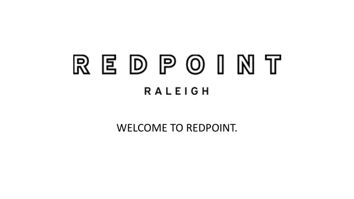 welcome to redpoint