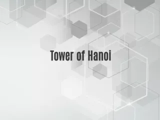 tower of hanoi