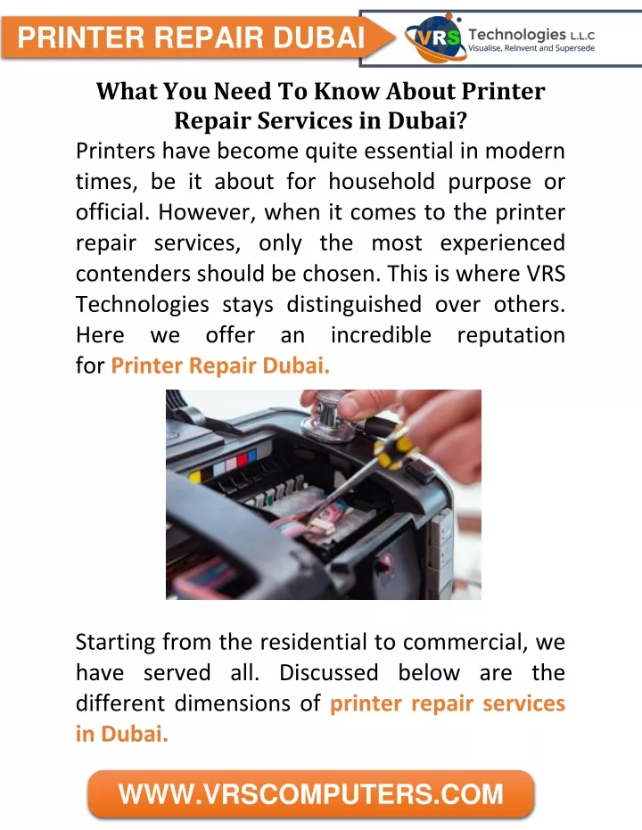 printer repair dubai