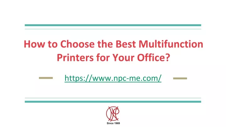 how to choose the best multifunction printers
