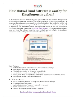 how mutual fund software is worthy