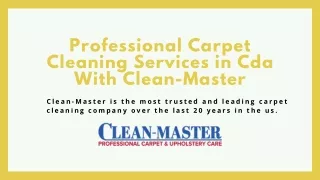 professional carpet cleaning services in cda with