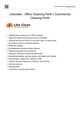office cleaning perth