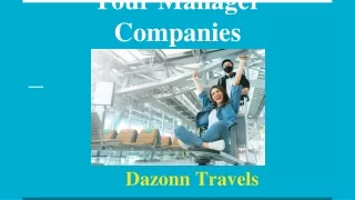 tour manager companies