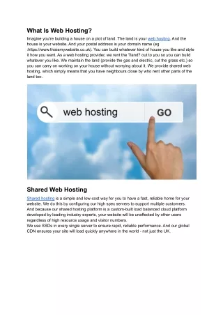 What Is Web Hosting