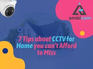 CCTV for Home - PPT