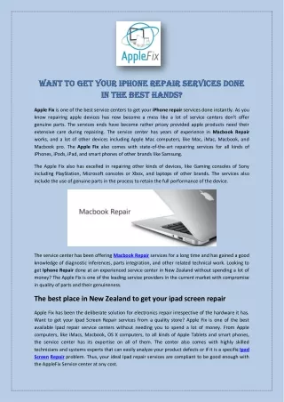 Want to Get Your Iphone Repair Services Done in The Best Hands