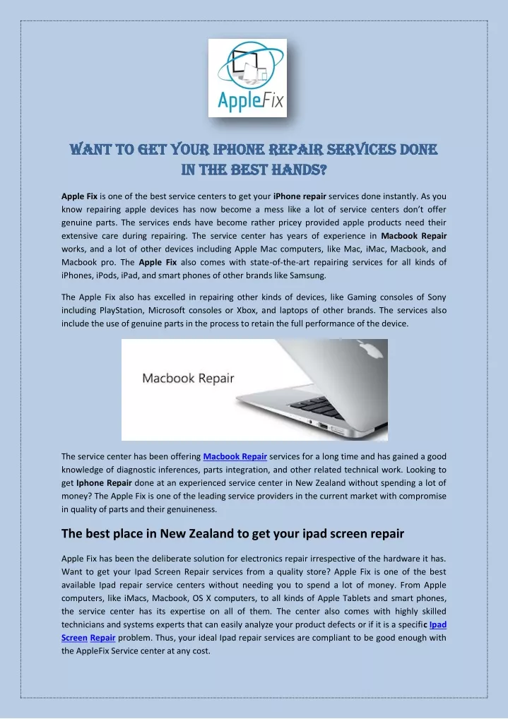 want to get your iphone repair services done want