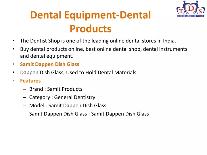 dental equipment dental products