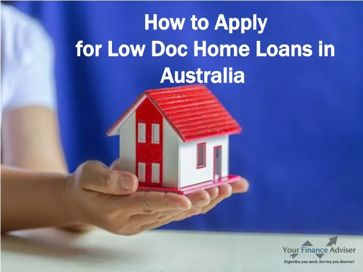 how to apply for low doc home loans in australia