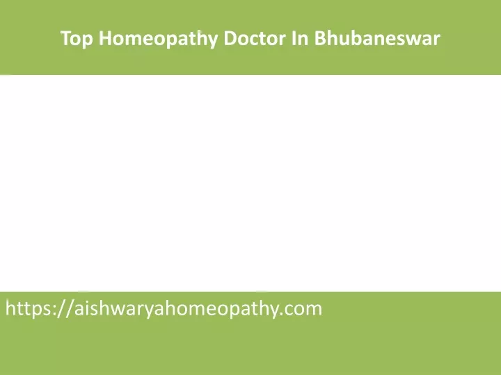 PPT - Top Homeopathy Doctor In Bhubaneswar PowerPoint Presentation ...