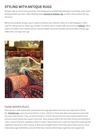 styling with antique rugs antique rugs can serve