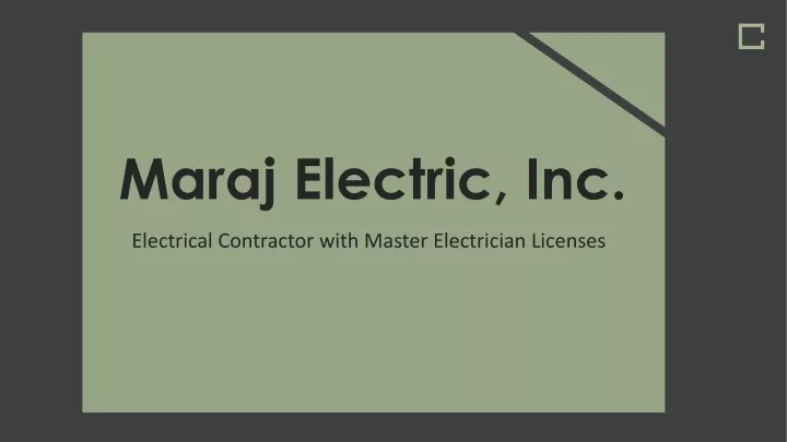 maraj electric inc