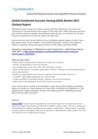 global distributed acoustic sensing das industry