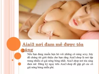 Aiai3 nơi đam mê được tỏa sáng