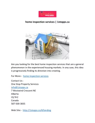 home inspection services