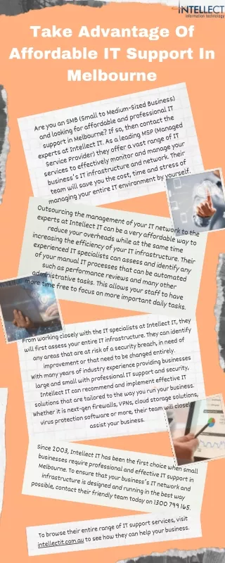 take advantage of affordable it support