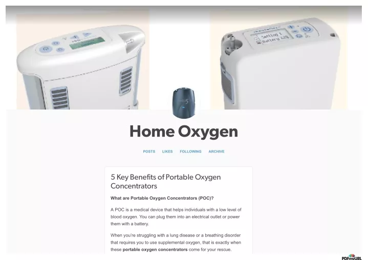 home oxygen