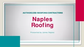 Roofing Contractor in USA - Naples Roofing -  PPT