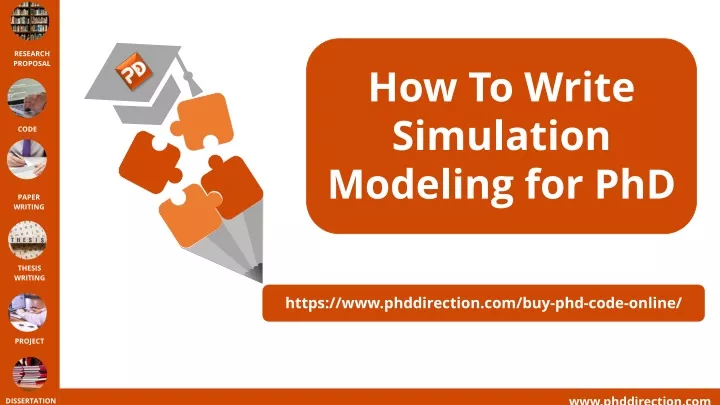 how to write simulation modeling for phd