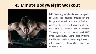 45 Minute Full Bodyweight Workout in Hong Kong