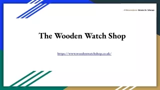 Wooden Watches For Men