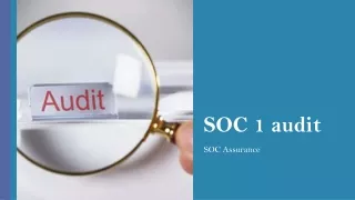 soc 1 audit