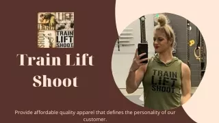 Sleeveless Gym Shirt for Sale | Train Lift Shoot