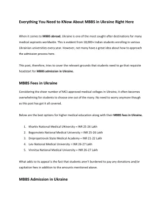 everything you need to know about mbbs in ukraine