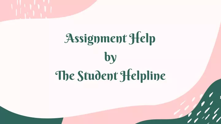 assignment help by the student helpline