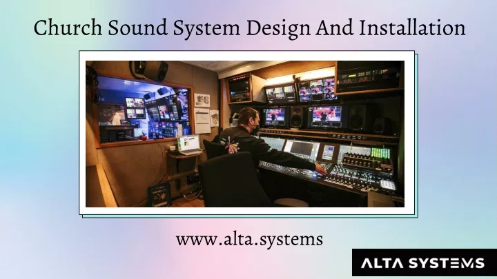 church sound system design and installation