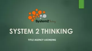 system 2 thinking