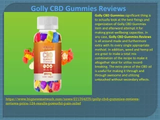 Golly CBD Gummies Reviews