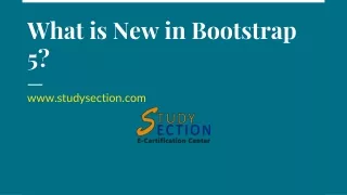 What is New in Bootstrap 5?