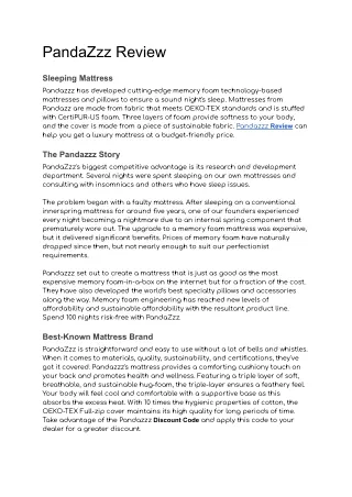 pandazzz review