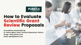 how to evaluate scientific grant review proposals