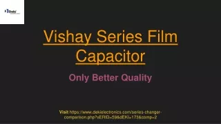vishay series film capacitor