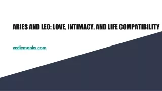 aries and leo love intimacy and life compatibility