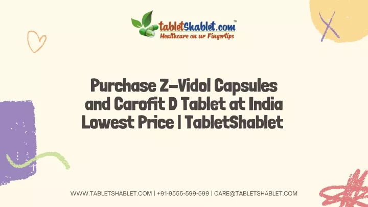 purchase z vidol capsules and carofit d tablet