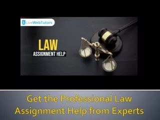 get the professional law assignment h elp from experts