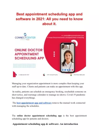 Best appointment scheduling app and software in 2021: All you need to know about