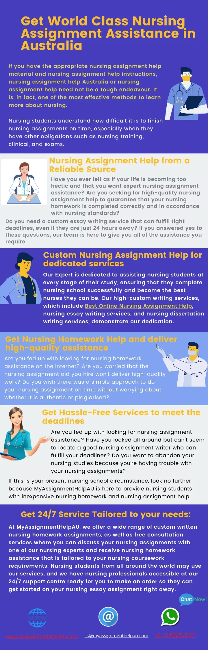 get world class nursing assignment assistance