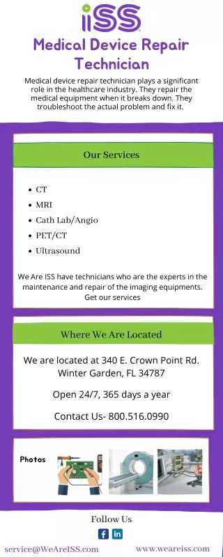 Medical Device Repair Technician | We Are ISS