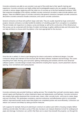 The many benefits of stamping Concrete