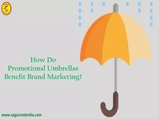 How Do Promotional Umbrellas Benefit Brand Marketing