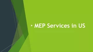 mep services in us