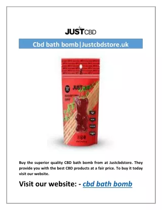 Cbd bath bomb|Justcbdstore.uk